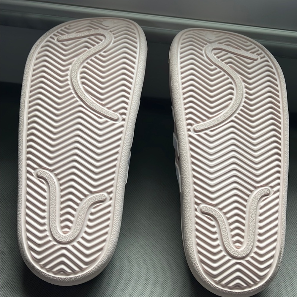 Adidas Pink and White Slippers with Ventilated Design - Picture 4 of 10